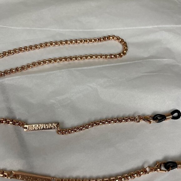 New JENNY LYNN Rose Gold Eyeglass Chain / Mask Holder - Picture 12 of 16
